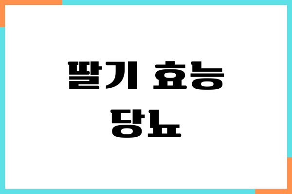 딸기 효능, 당뇨에도 좋은 걸 내가 직접 느꼈어요