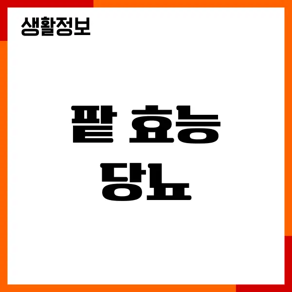 팥 효능 당뇨에 좋을까요 혈당 지수, 섭취 방법