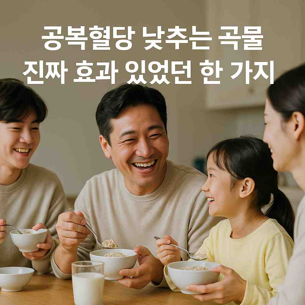 공복혈당 낮추는 곡물, 진짜 효과 있었던 한 가지