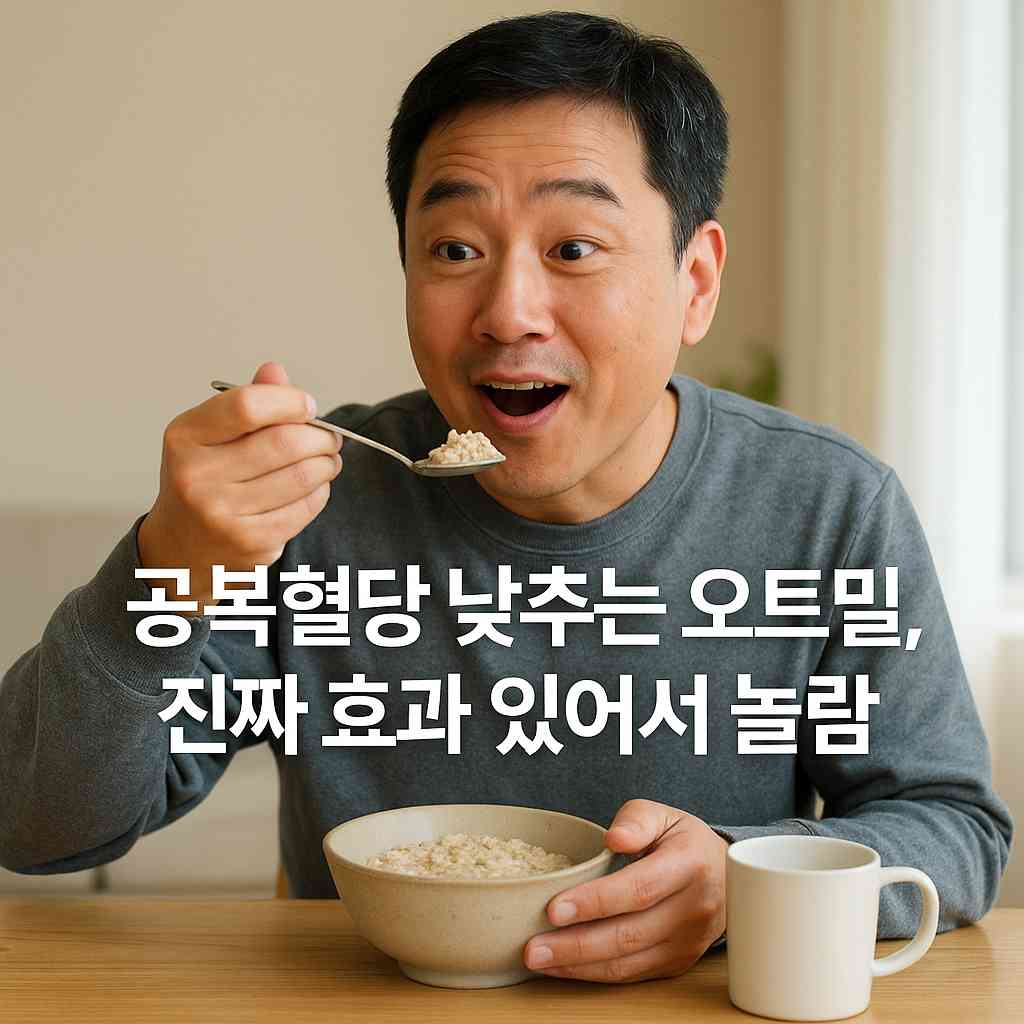 공복혈당 낮추는 오트밀, 진짜 효과 있어서 놀람