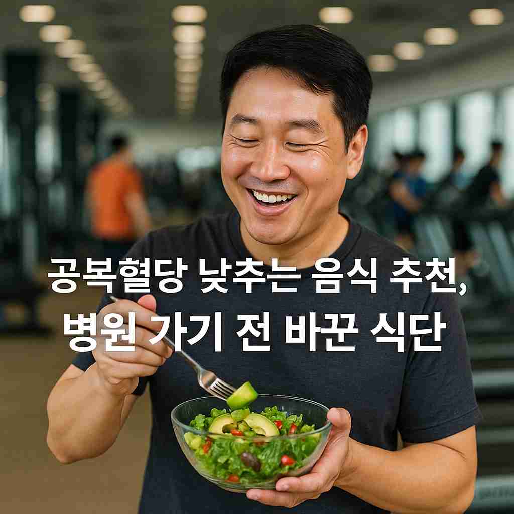 공복혈당 낮추는 음식 추천, 병원 가기 전 바꾼 식단