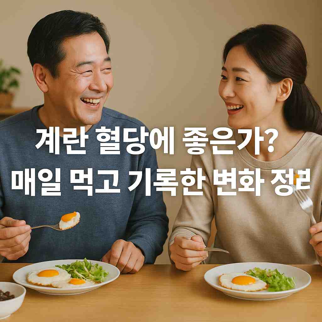 계란 혈당에 좋은가 매일 먹고 기록한 변화 정리