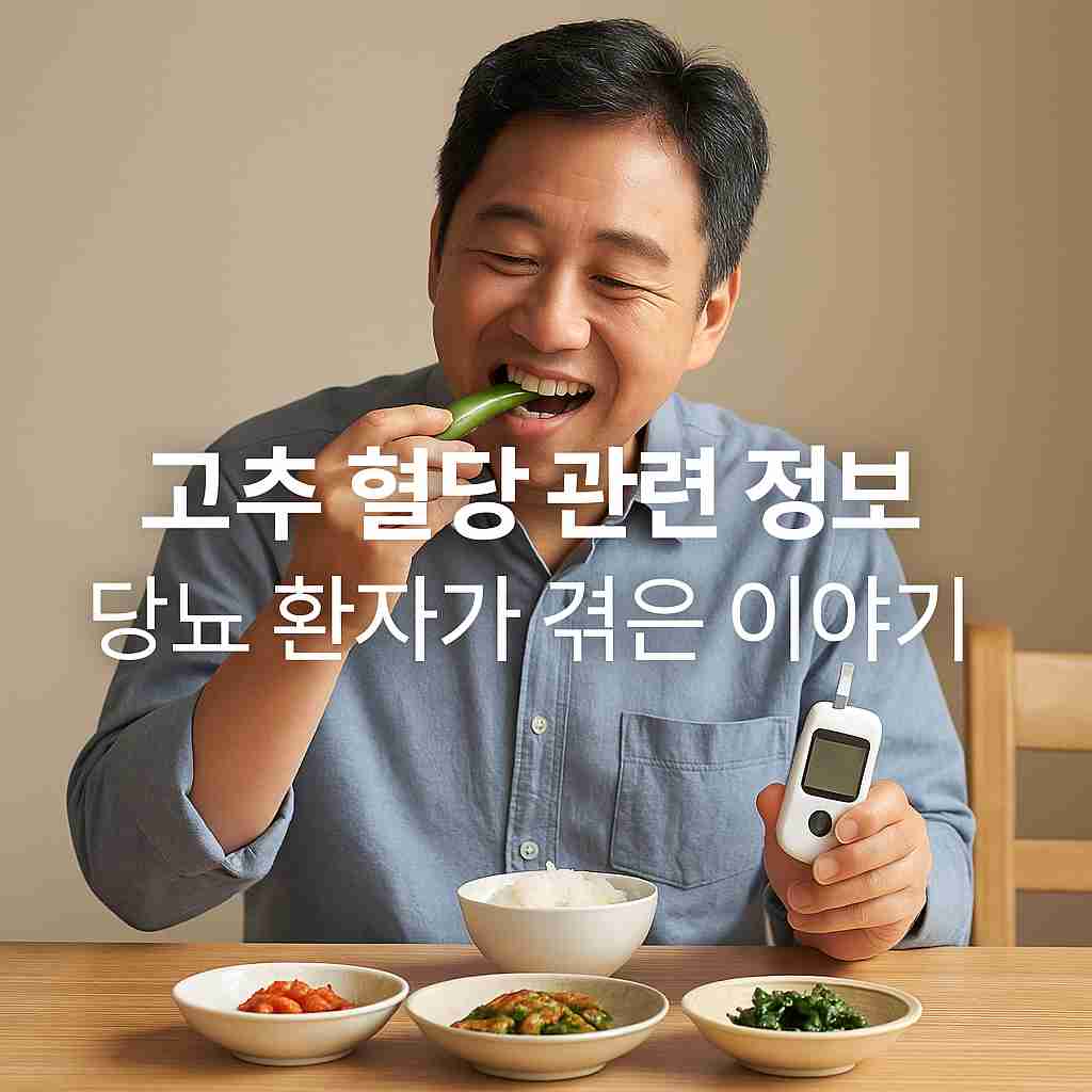 고추 혈당 관련 정보 당뇨 환자가 겪은 이야기