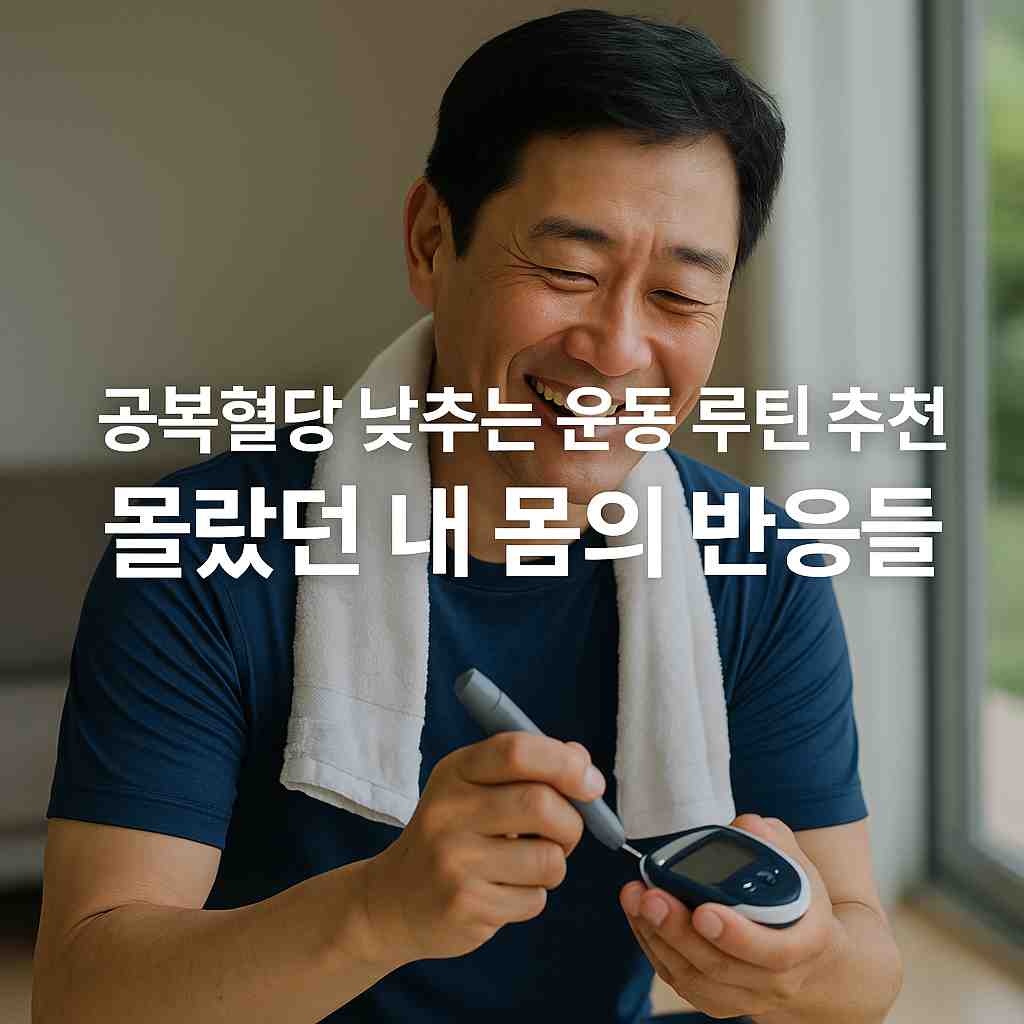 공복혈당 낮추는 운동 루틴 추천, 몰랐던 내 몸의 반응들