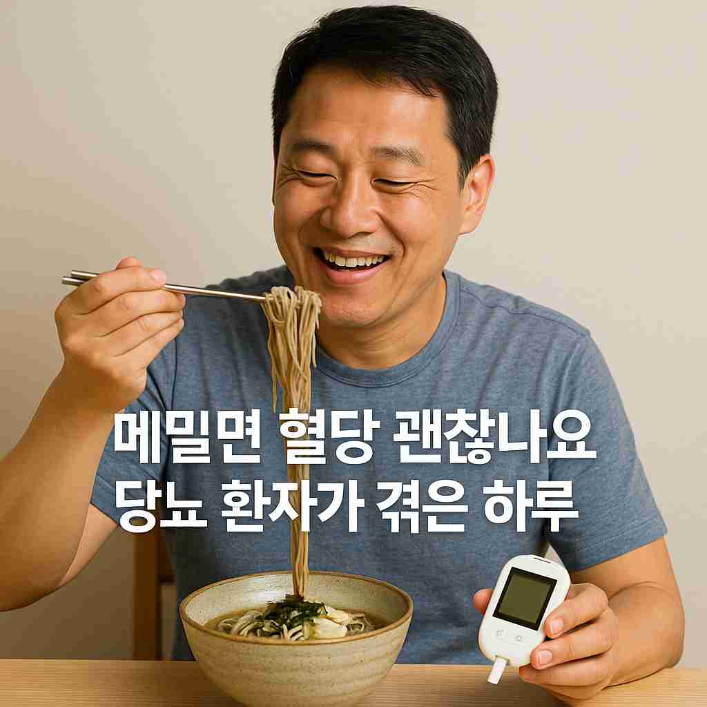 메밀면 혈당 괜찮나요 당뇨 환자가 겪은 하루