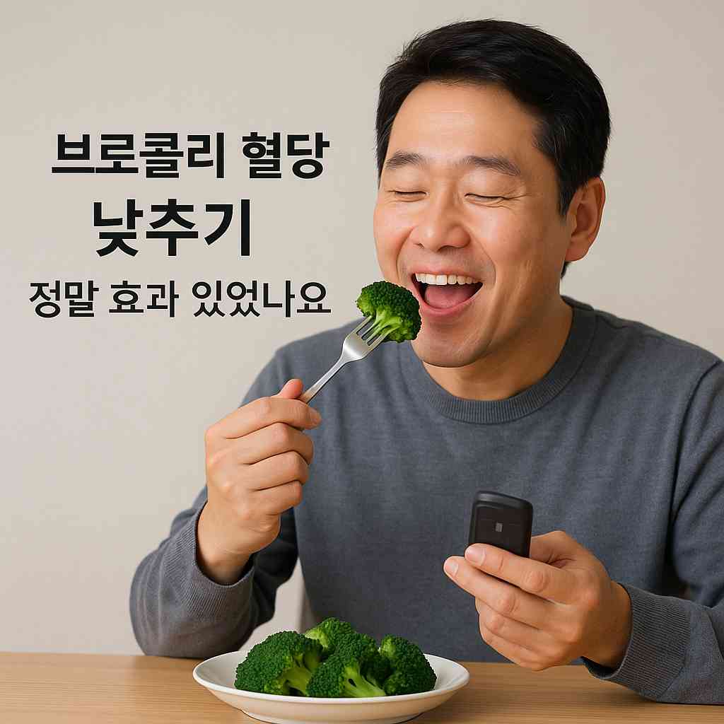 브로콜리 혈당 낮추기 정말 효과 있었나요