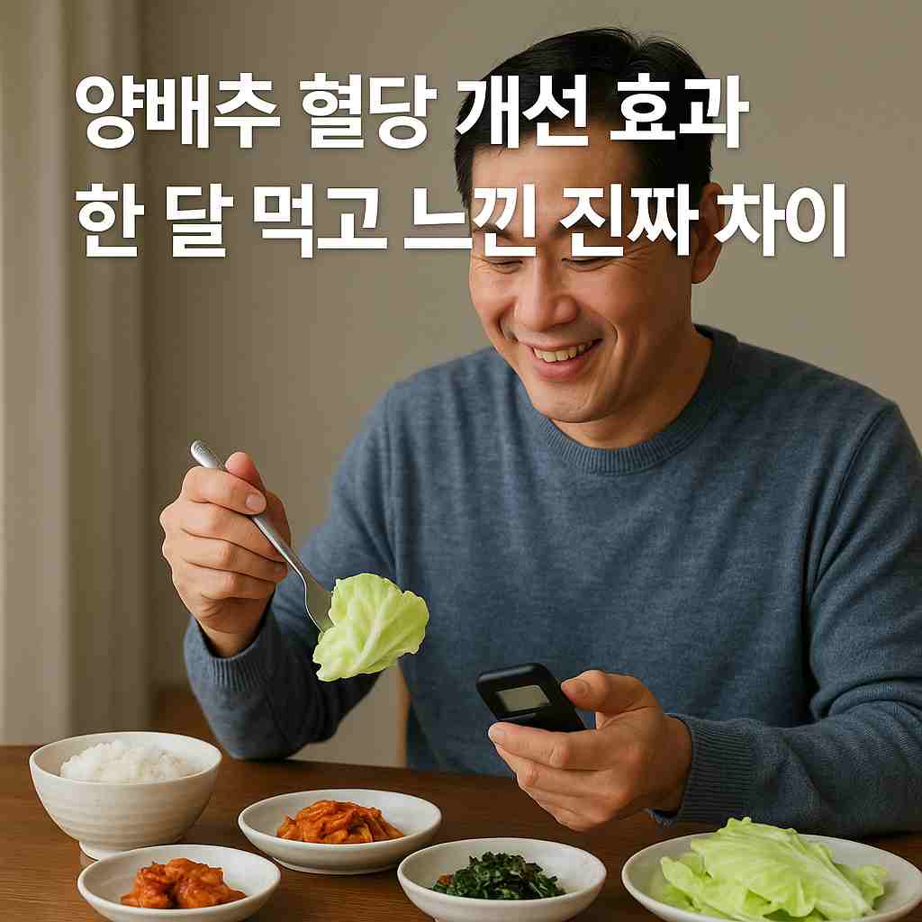 양배추 혈당 개선 효과 한 달 먹고 느낀 진짜 차이