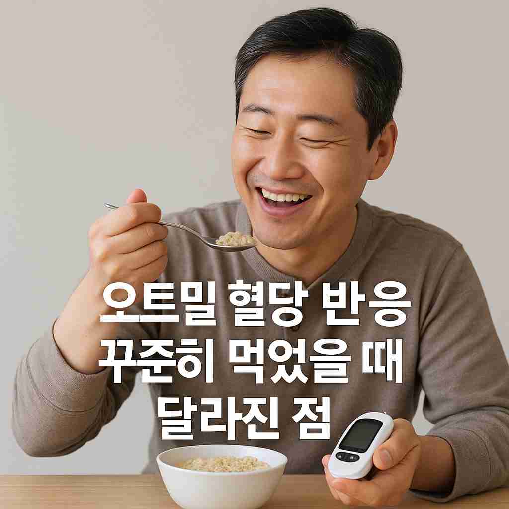 오트밀 혈당 반응 꾸준히 먹었을 때 달라진 점