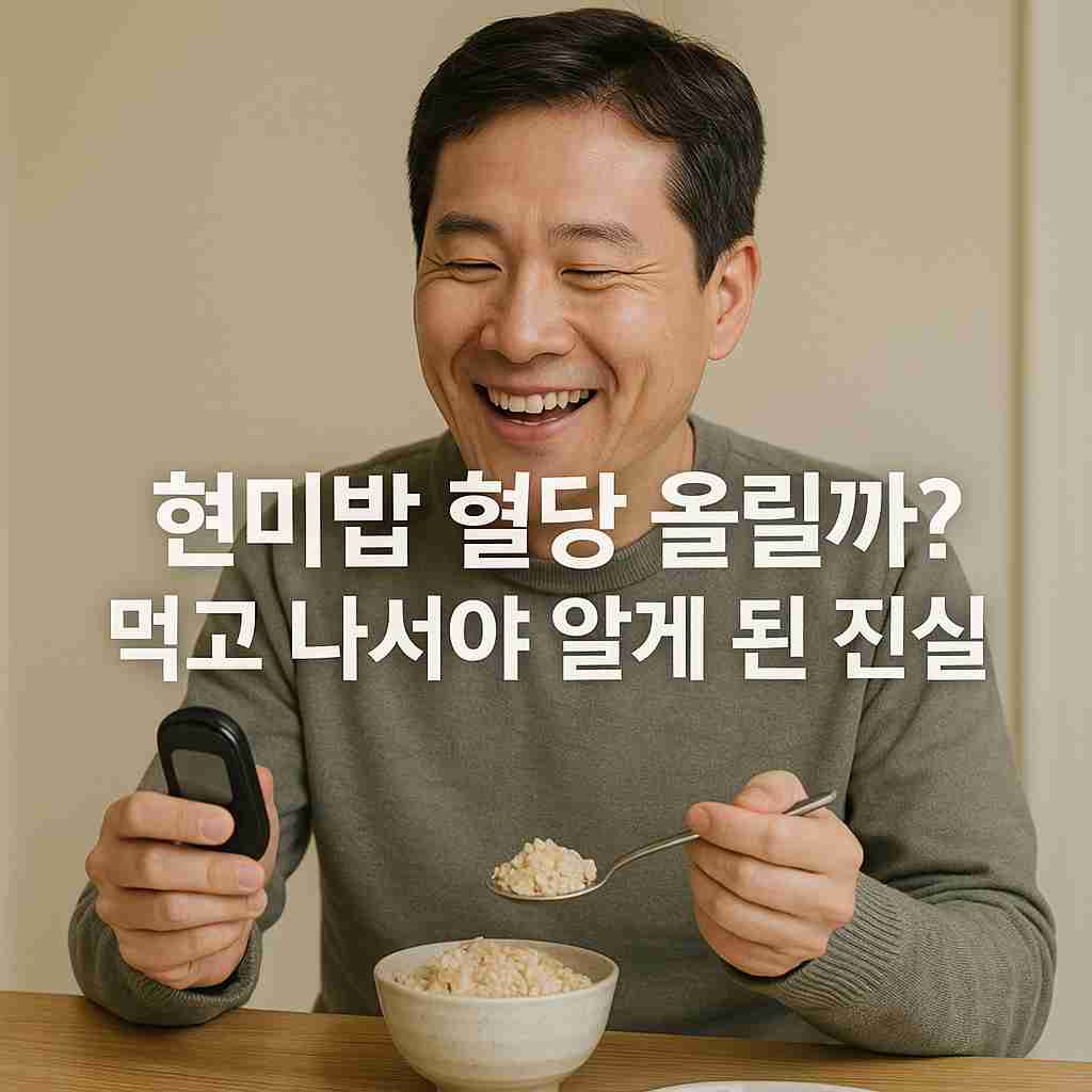 현미밥 혈당 올릴까 먹고 나서야 알게 된 진실