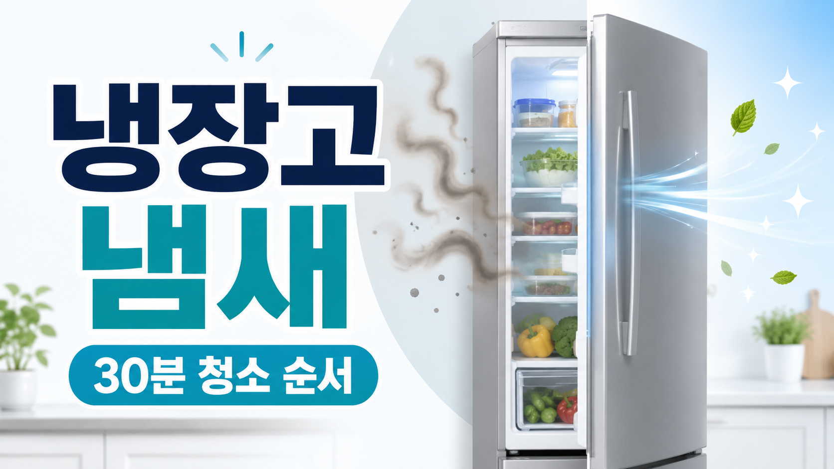 냉장고 문 열 때 냄새난다면 청소보다 순서가 먼저입니다